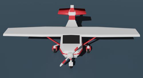 A low poly plane