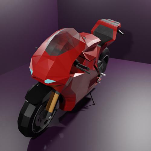 Low Poly Ducati Desmosedici rr
