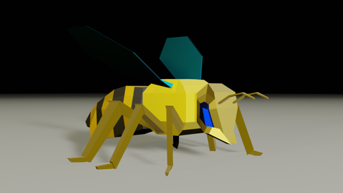 Low Poly Rigged Bee