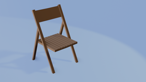 Folded chair