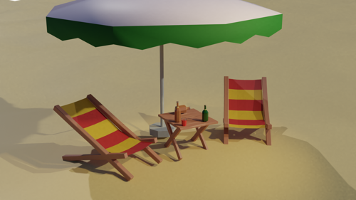 At a beach
