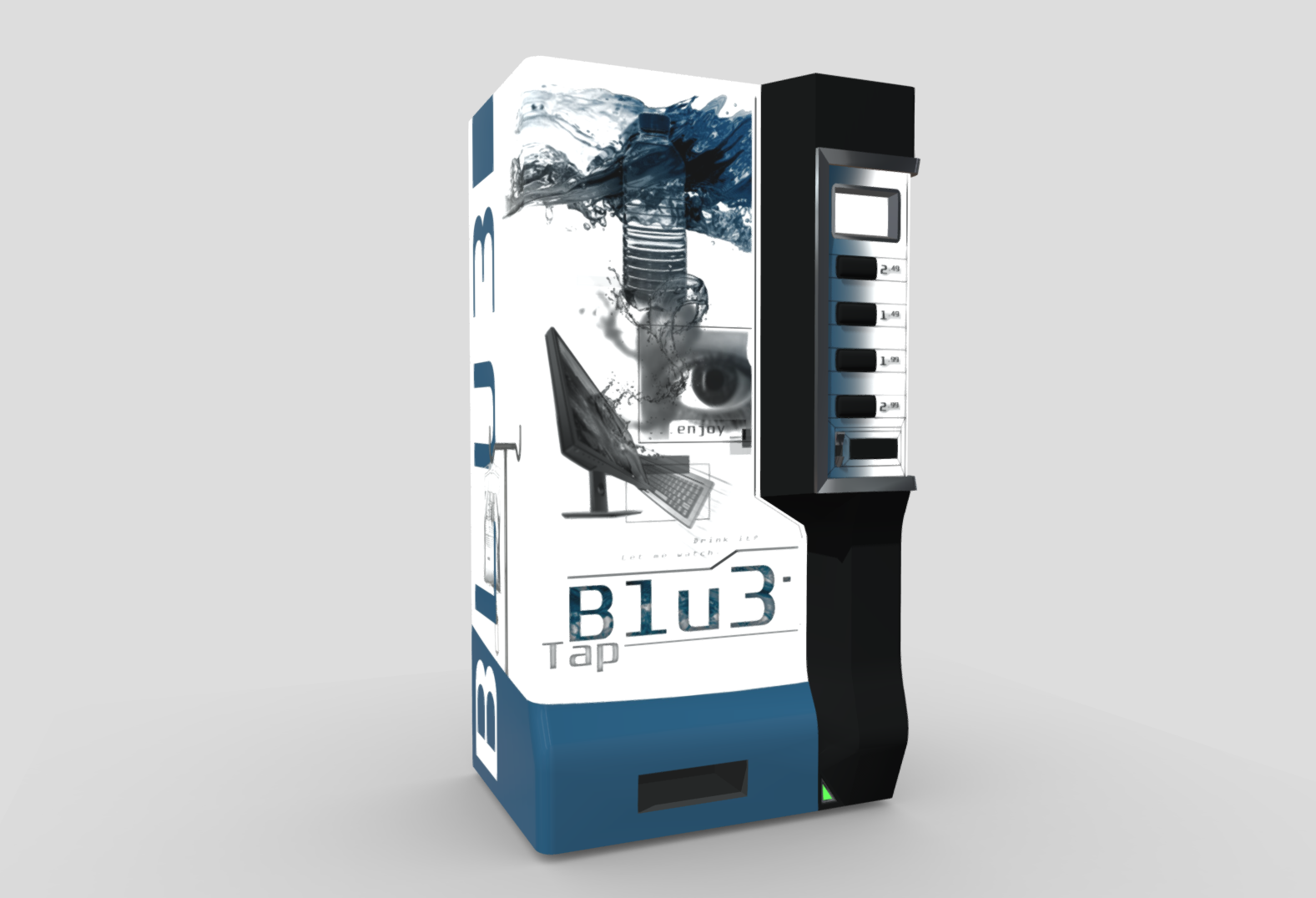 Blue Vending Machine