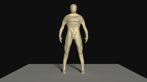 Gluteus Maximus (Man Character Base)
