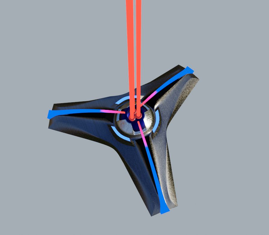 Sci Fi magnetic laser emitter