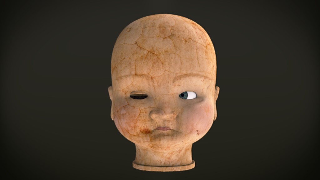 Creepy Antique Doll Head