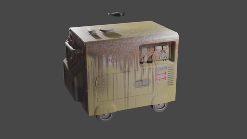 RUSTED GENERATOR (LOW-POLY)