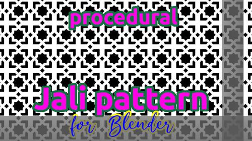 Procedural Jali Pattern