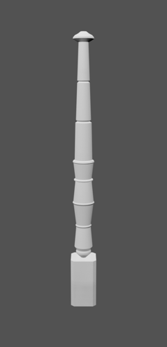 Simple Carved Banister (Baluster)