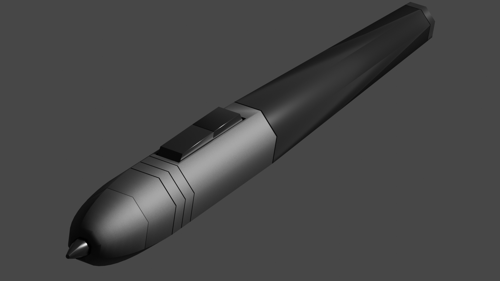 Graphical tablet Pen (Low Poly)