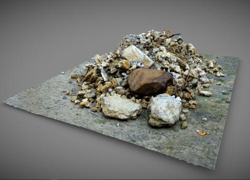 Pile of stone and rock