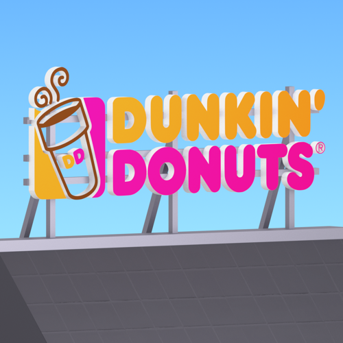 Dunkin' Donuts sign