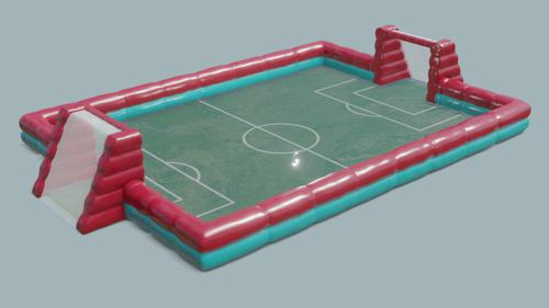 Inflatable soccer field