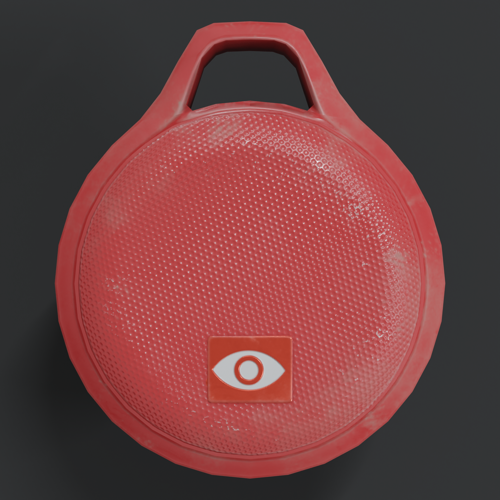 Red Handheld Speaker