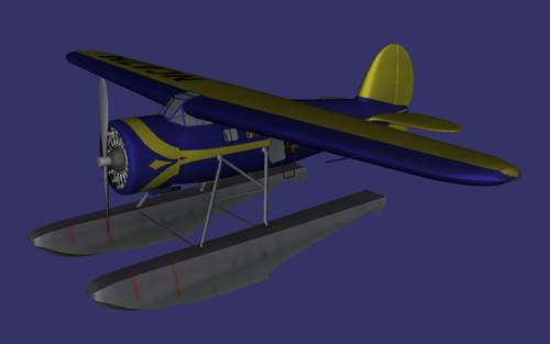 Lockheed Vega with floats