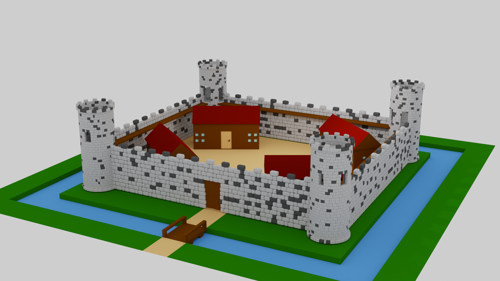 Low poly castle