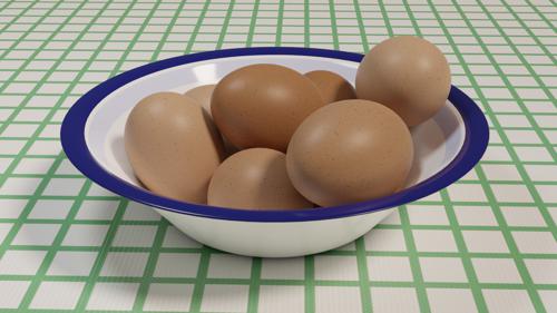 A Bowl of Eggs (procedural texture)
