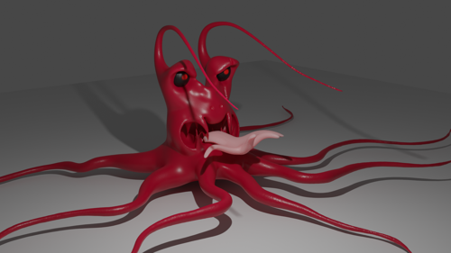 Strange Looking Angry Octopus