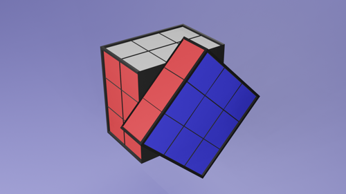 Real-Size 3x3 Rubik's Cube