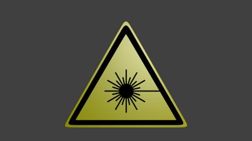 Laser warning sticker / sign (untextured)