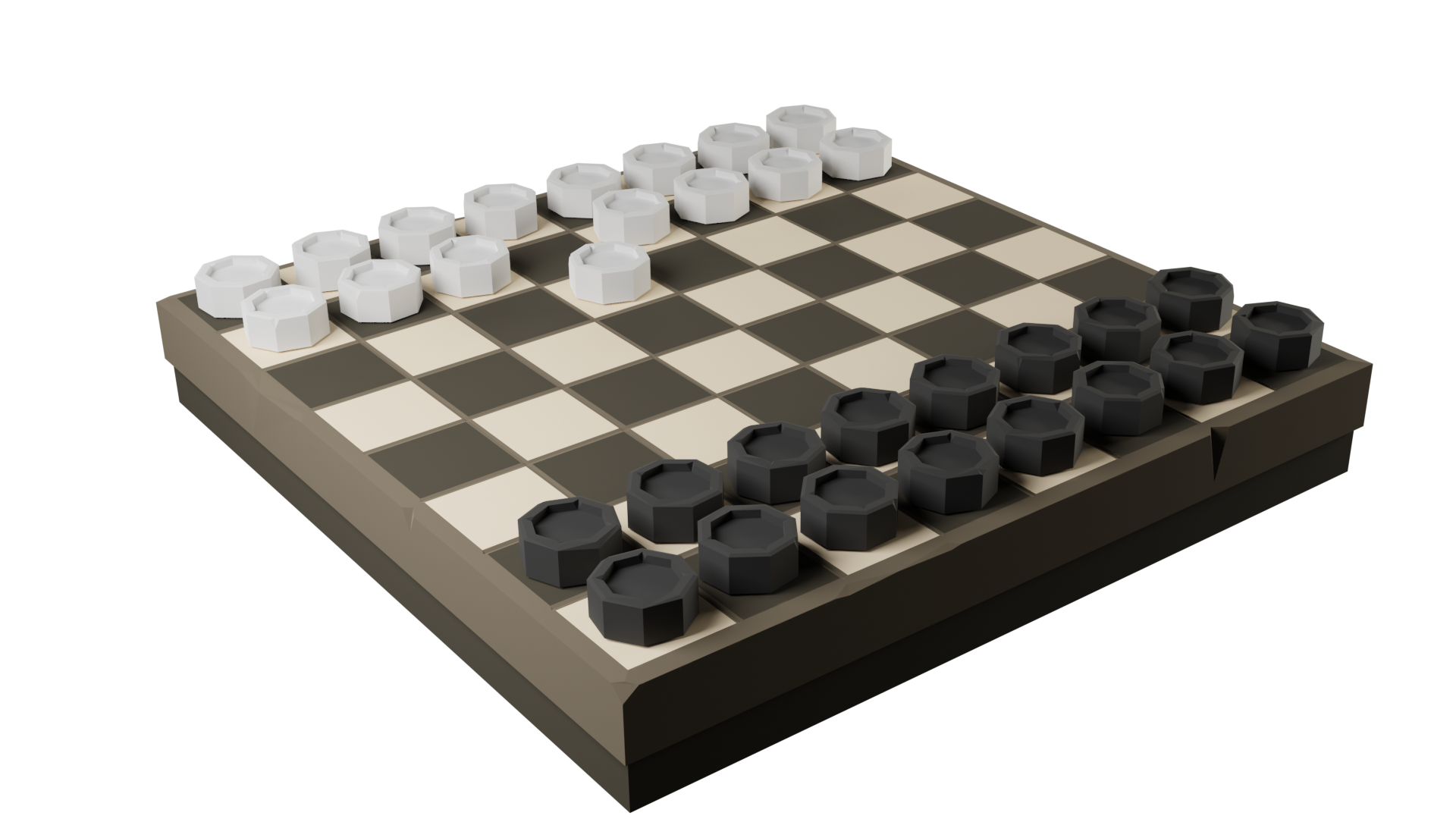 Low poly checkers
