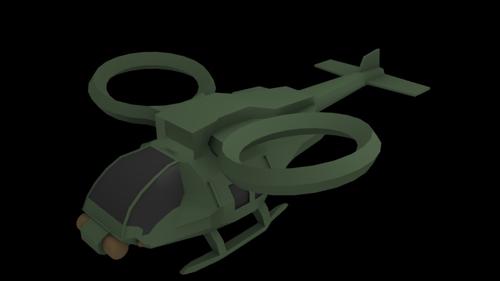 Simple Sci-fi Helicopter