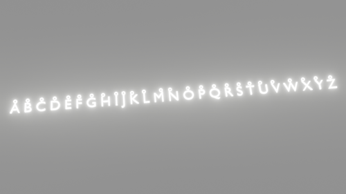 Printable Alphabet Characters (A-Z) Pendants