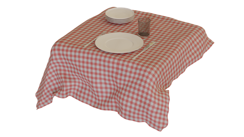 At the table