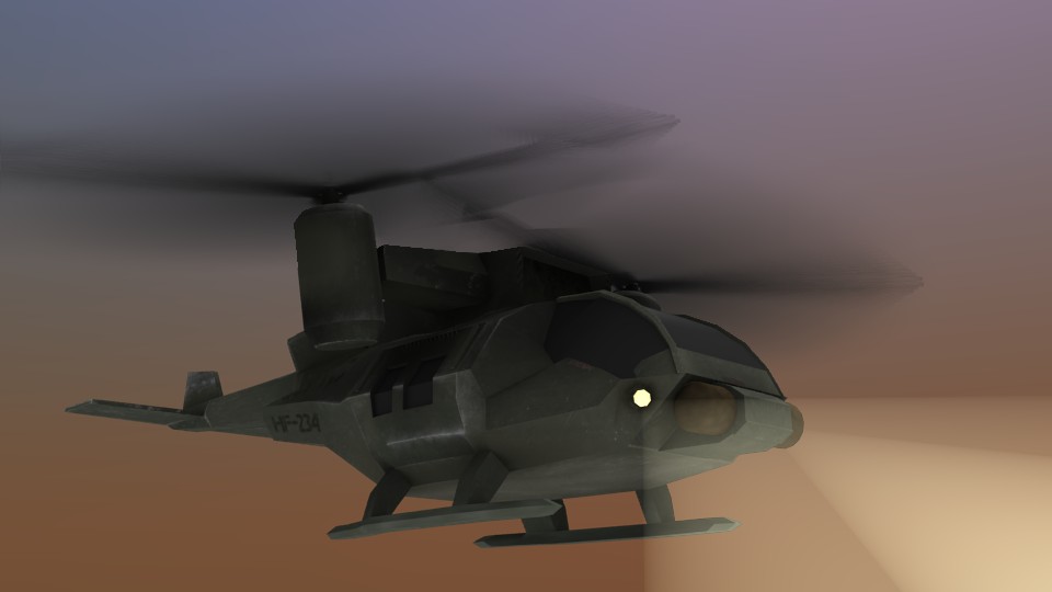 Low-Poly Helicopter
