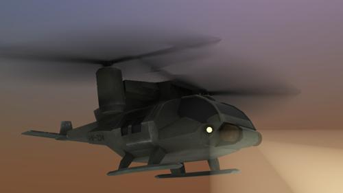 Low-Poly Helicopter