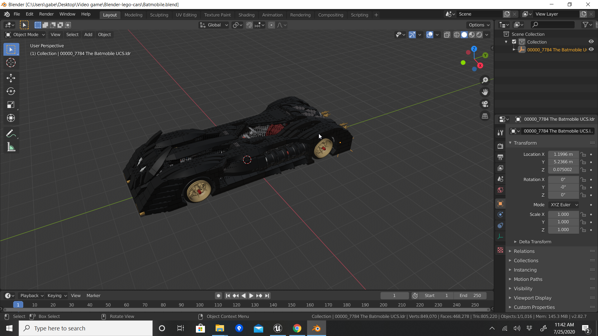 Lego Batmobile