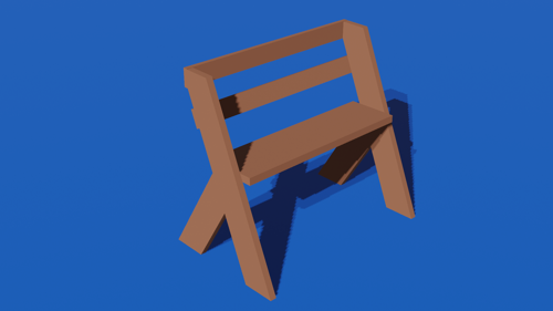 wood bench
