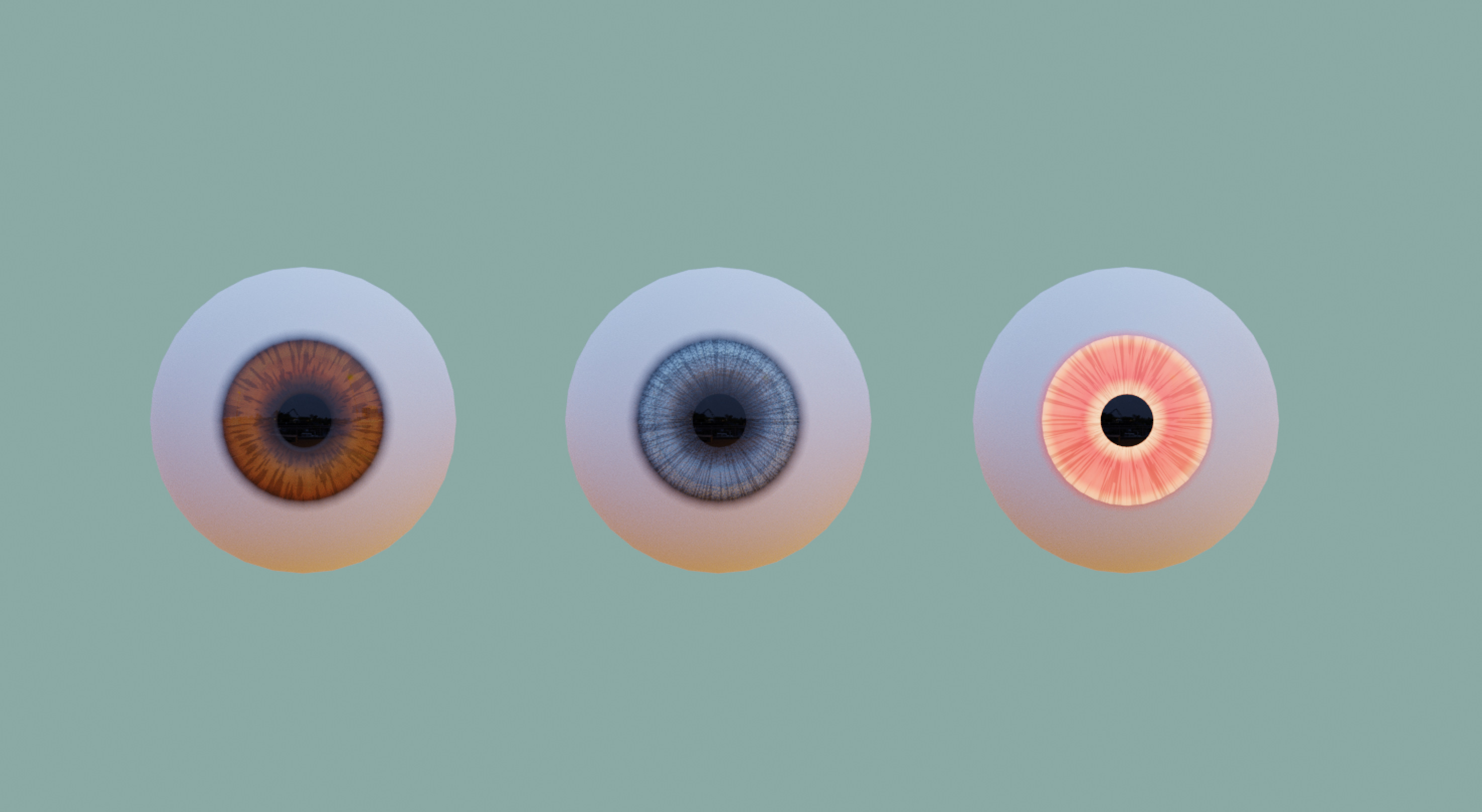 Cartoon // Real Eyes - Model and Materials