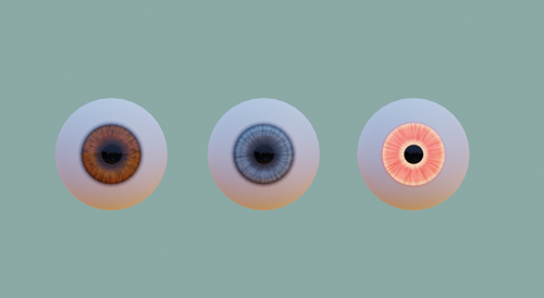 Cartoon // Real Eyes - Model and Materials