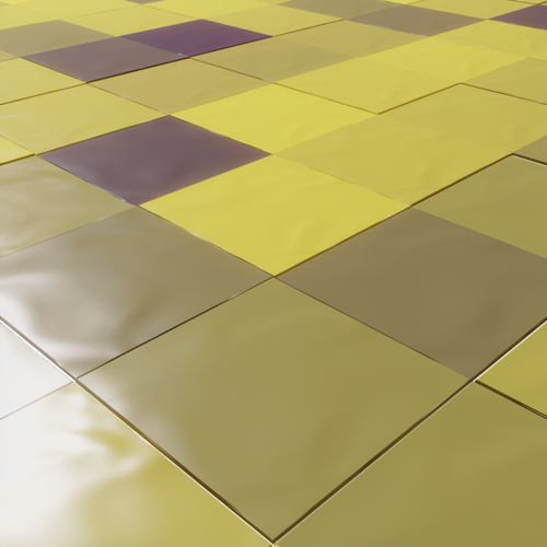 Random tiles with particle system