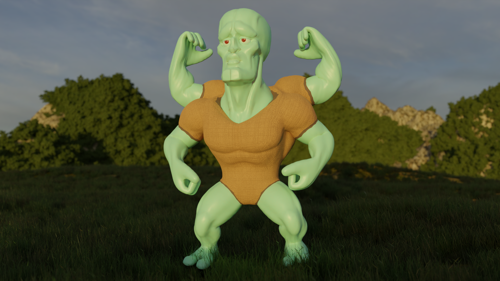 Handsome Muscle Squidward