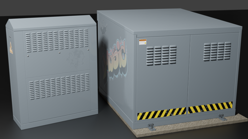 Grey Roadside Cabinets #2