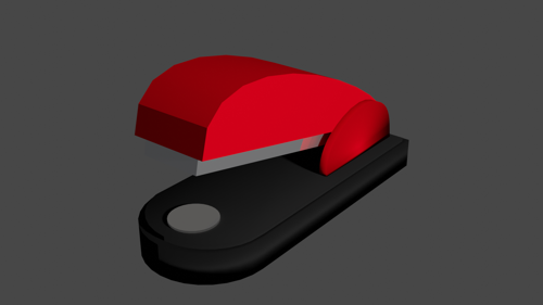 low poly stapler
