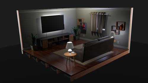 Living/TV Room Study