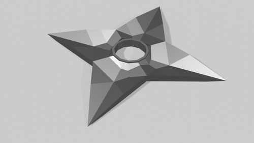 Low-poly Shuriken