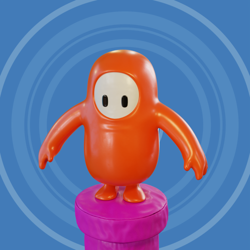 Fall Guys Character (turntable animation)