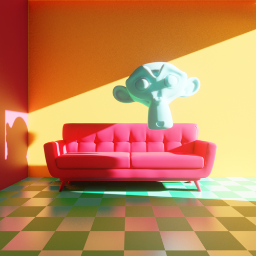Screen Global illuminationfor eevee test scene