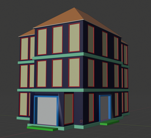 Low Poly Modern Building