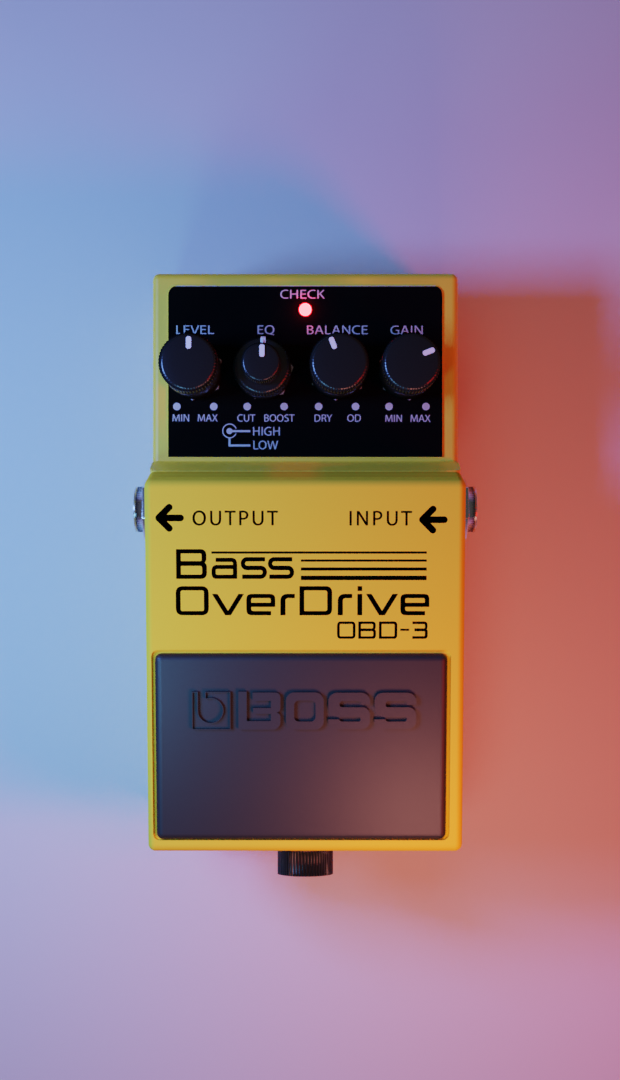 Boss Bass overdrive effects pedal (OBD-3)