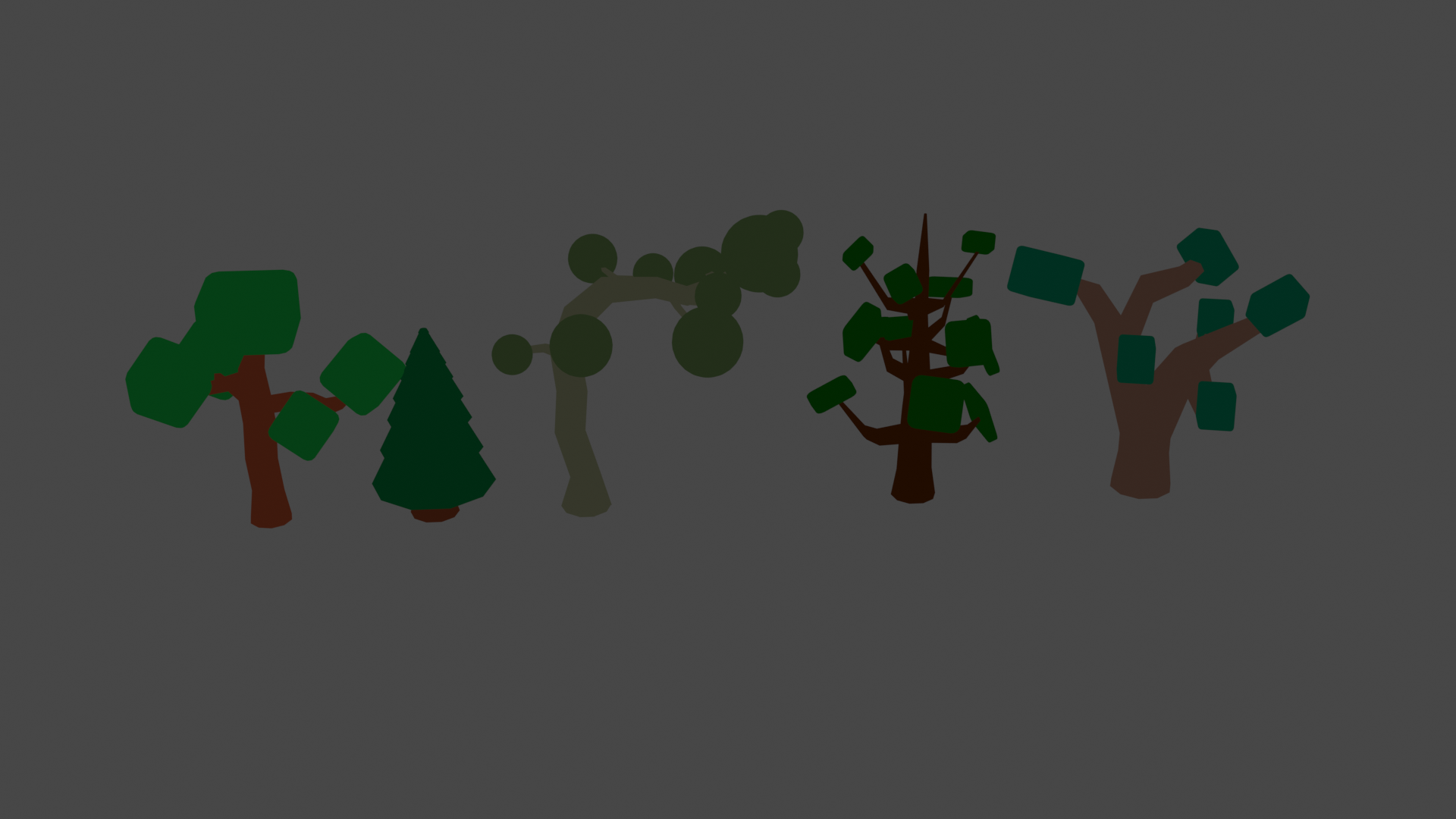 Low Poly Tree Assets/5 pack