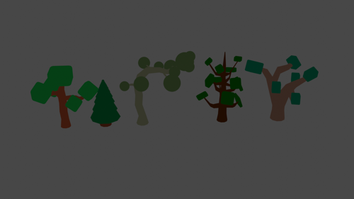 Low Poly Tree Assets/5 pack