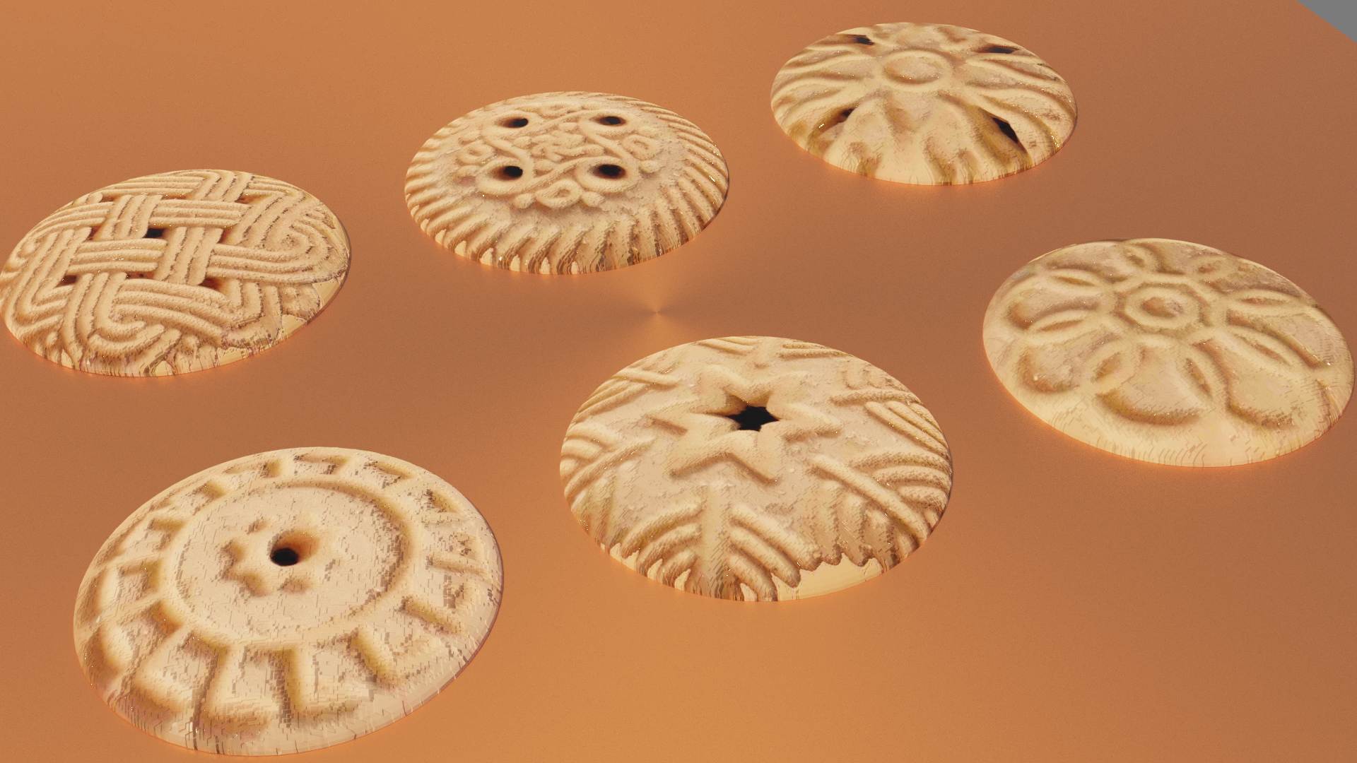 Pressed handmade cakes