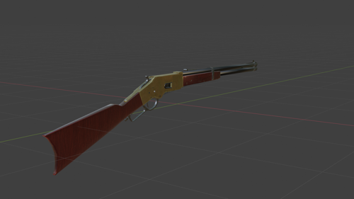 Winchester 1886 Yellowboy Trapper (LOW-POLY)