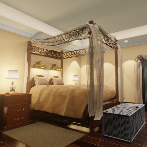 Bedroom (no textures needed) in EEVEE