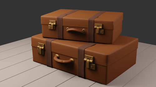 Old style suitcase