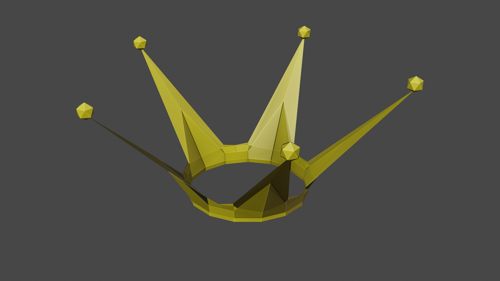 Low poly crown